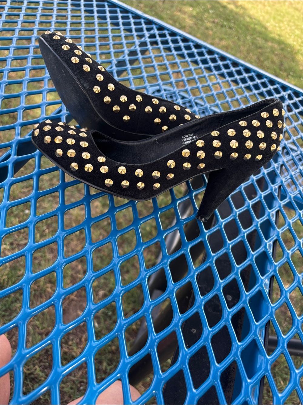 Jeffrey campbell suede studded pump! 7